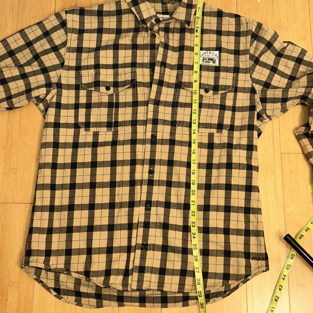 Filson Flannel Plaid Button Down Men’s Shirt size Large - Picture 12 of 12